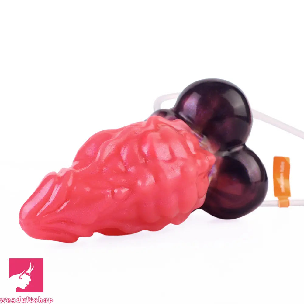 5.12in Fantasy Odd Silicone Soft Inflatable Spraying Water Dildo For Clit