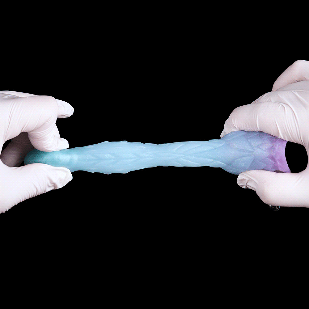 4.68in 5.9in 7.16in 8.26in Spiked Monster Silicone Odd Dildo With Key Chain