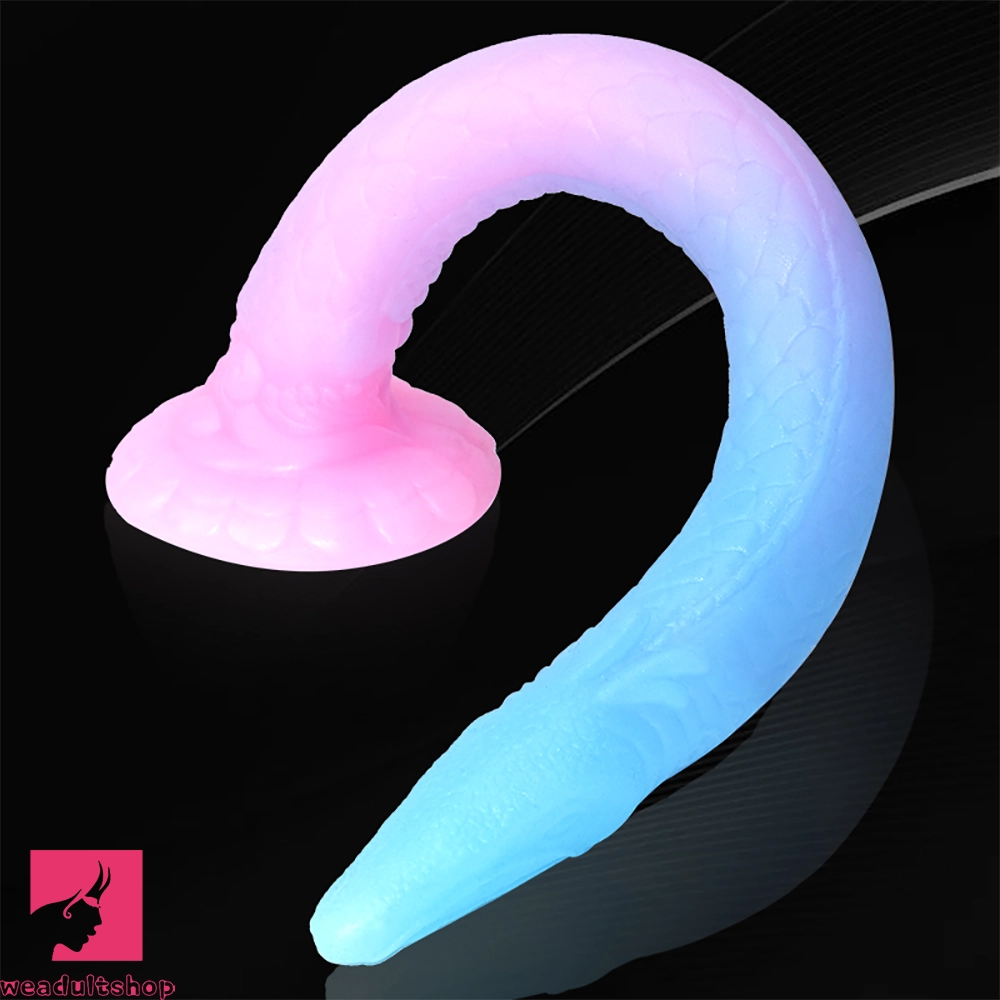 18.1in Luminous Soft Dragon Big Animal Tentacle Dildo For Female Prostate