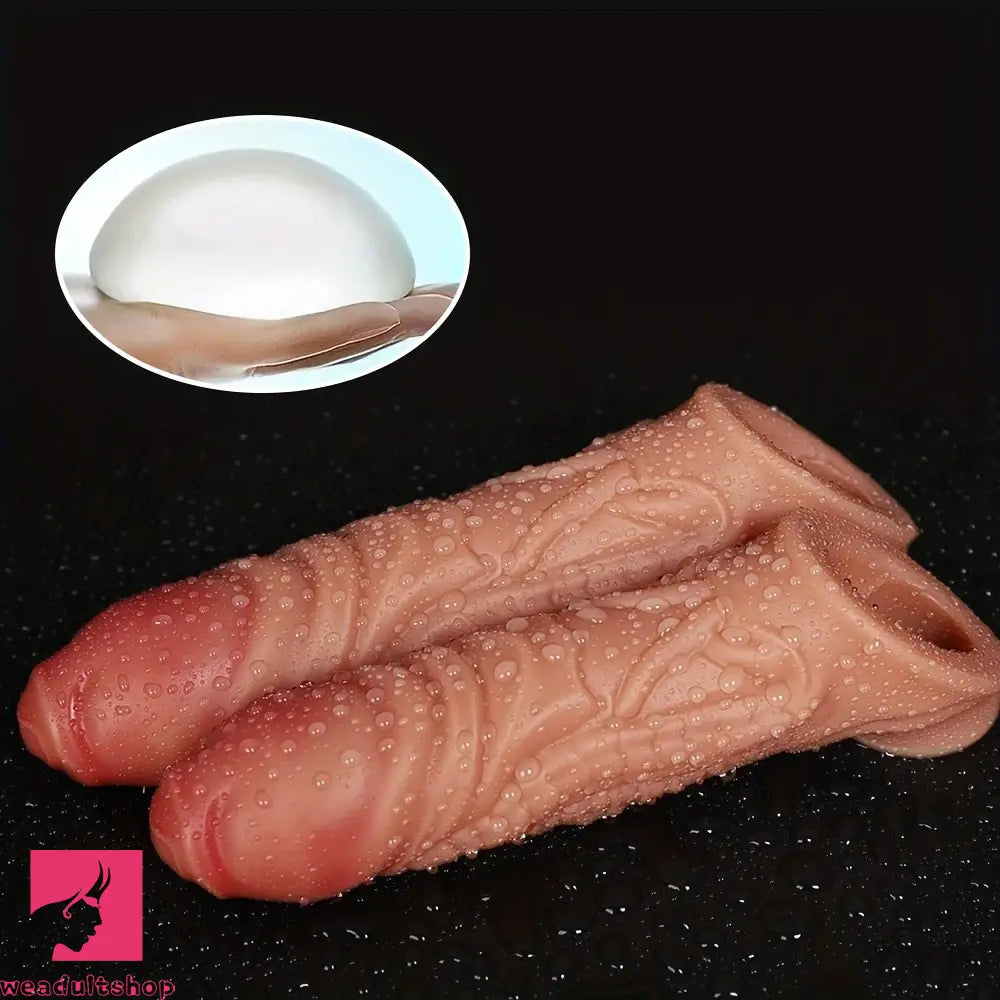 5.9in 7.87in Liquid Silicone Male Hollow Wearable Dildo Sleeve Accessories