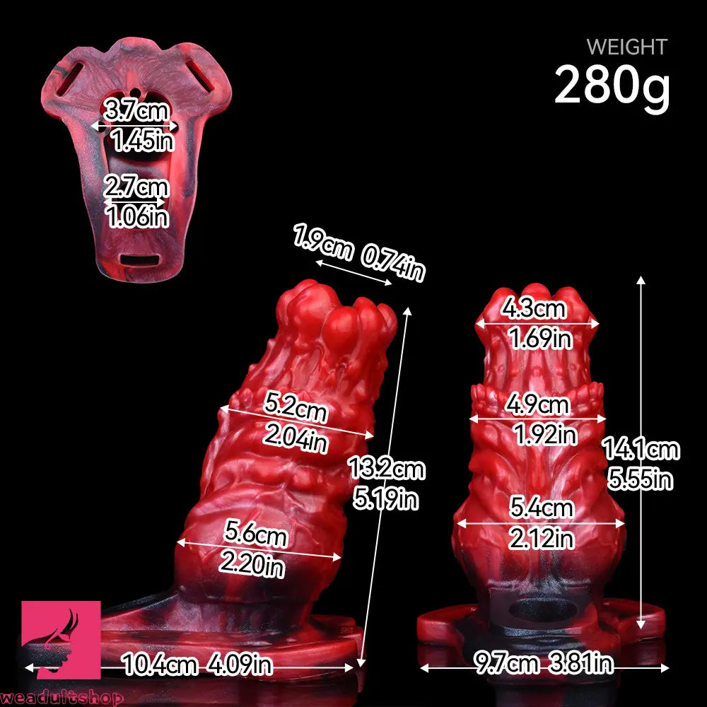 5.55in Odd Hollow Dildo Built-in keel Vibration Remote Strap on Penis Sleeve