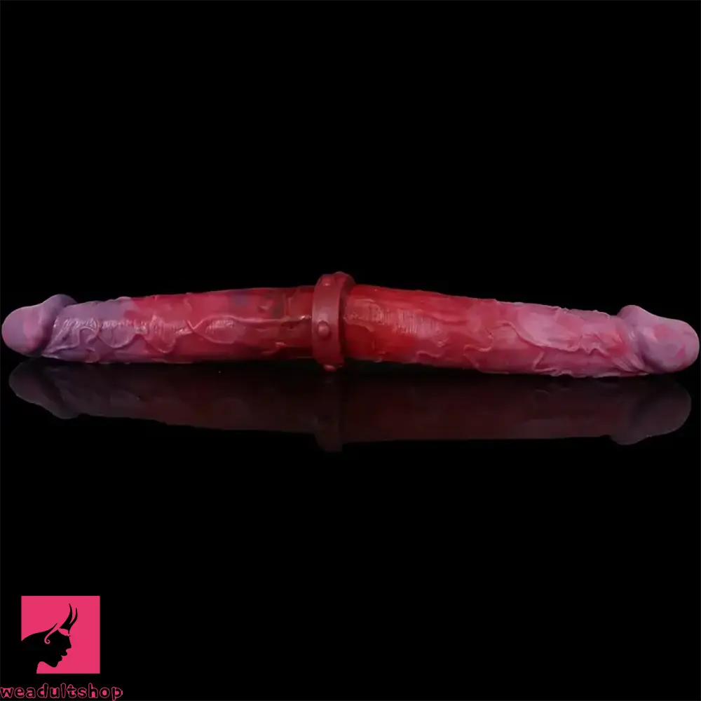 14.96in Realistic Silicone Dual-Headed Long Soft Big Women Men Dildo