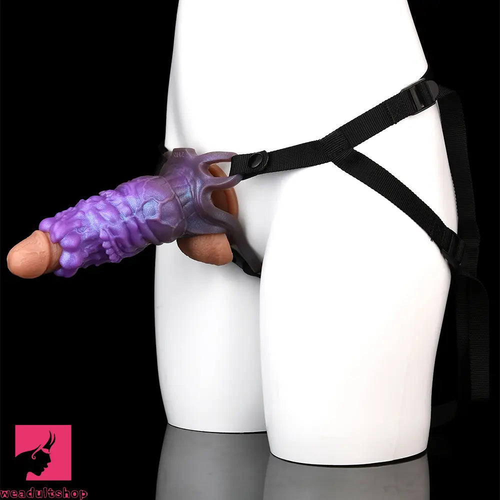5.55in Dragon Silicone Floppy Beast Creature Fantasy Hollow Dildo Sleeve