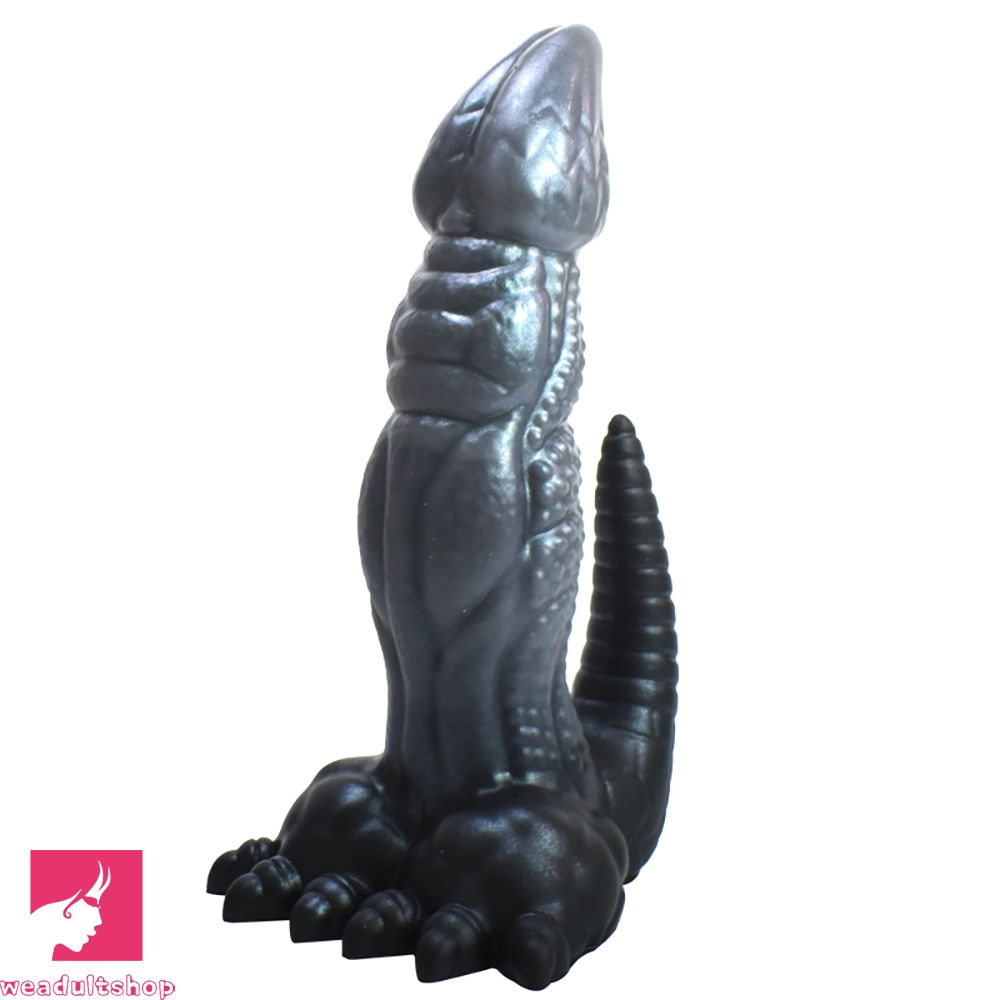 7.28in 9.44in Dinosaur Luminous Monster Soft Silicone Prostate Dildo