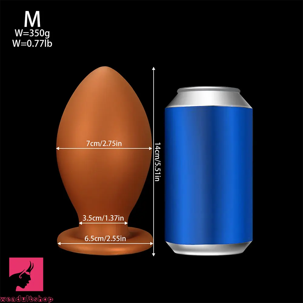 4.72in 5.51in 6.29in 7.08in 7.87in Rugby Silicone Butt Plug Dildo Adult Cock