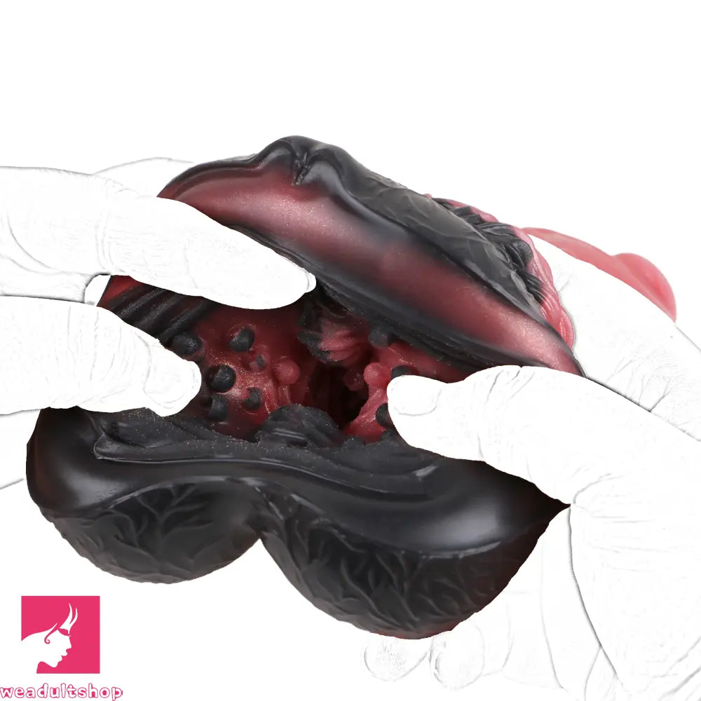 6.88in Dog Knot Dildo Male Masturbator Silicone Soft Fantasy Odd Penis