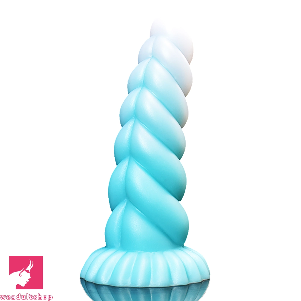 8.26in Fantasy Luminous Silicone Soft Dildo For Women Clit Masturbation