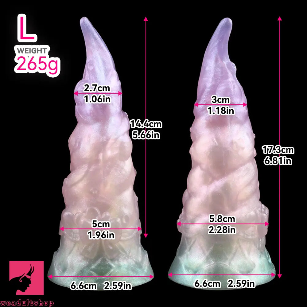 4.56in 4.72in 5.7in 6.81in 7.91in Ice Cream Silicone Fantasy Odd Dildo Pendant