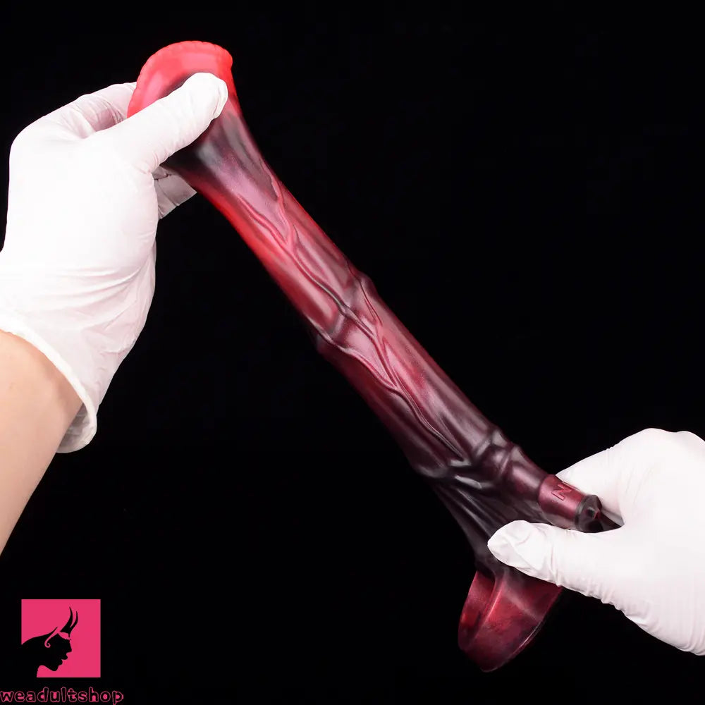 5.58in 7.17in Silicone Horse Dildo Sleeve Vibrating Hollow Waterproof Dildo