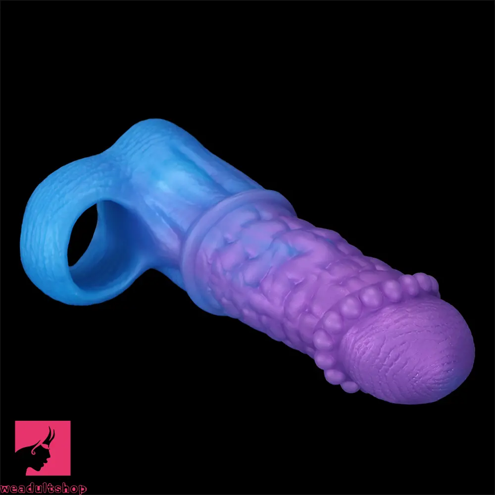 5.9in 6.29in 6.69in Hollow Spiked Horse Dildo Sleeve For Prostate Real Love