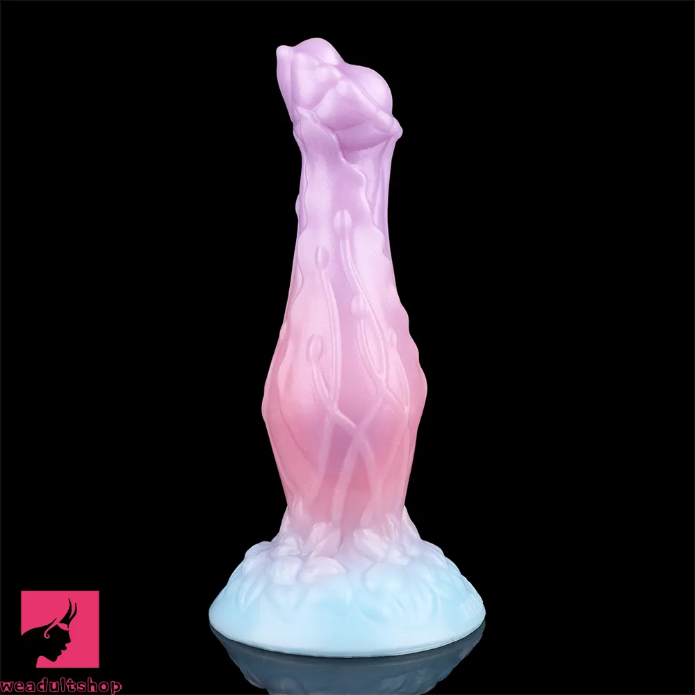 8.3in Inflatable Silicone Soft Fantasy Dildo Adult Toy For Gay Men Cock