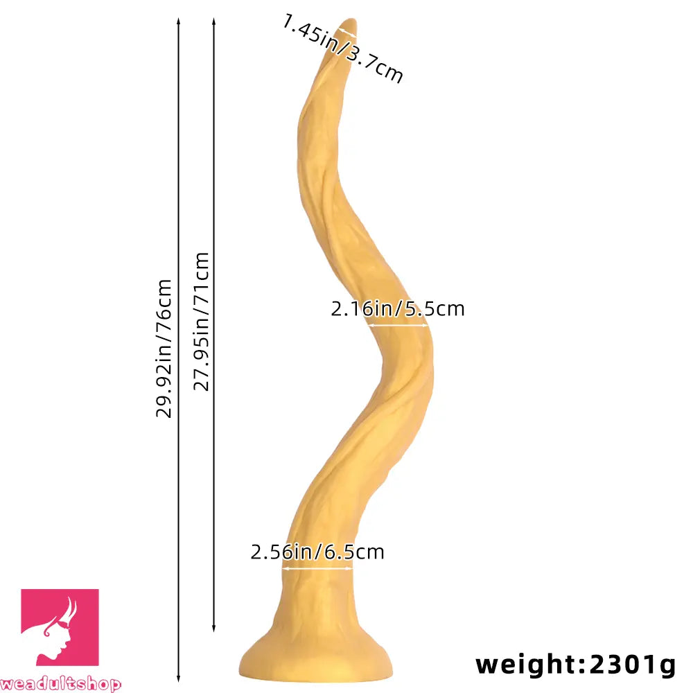 29.92in Super Long Deep Expansion Huge Silicone Butt Plug Dildo Penis Toy