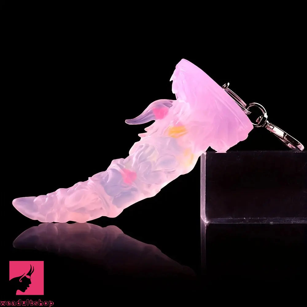 4.64in 5.23in Anal Plug Pedant Dildo Key Chain Animal Deer Silicone Cock