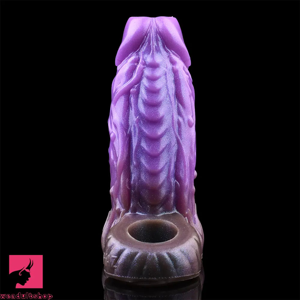 5.78in Beast Creature Fantasy Hollow Dildo Sleeve For Cock Enlargement