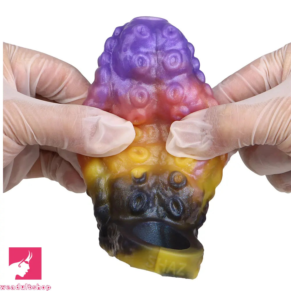 4.72in Zothos Umbrvort Tentacle Silicone Soft Dildo Sleeve Penis Extender