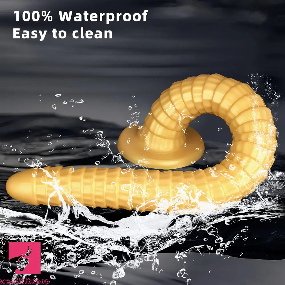 31.5in Golden Silicone Soft Huge Long Masturbator For Women Cock Dildo