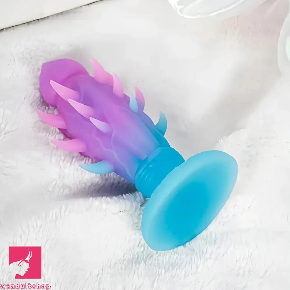 7.48in Alien Monster Liquid Silicone G-Point Anal Spiked Dildo With Barbs