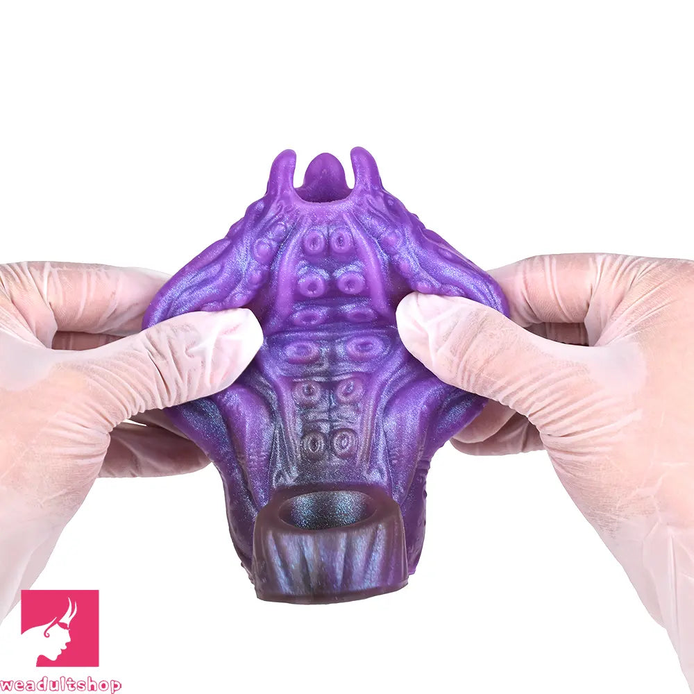 5.19in Dragon Tentacle Spiked Cock Creature Fantasy Hollow Dildo Sleeve