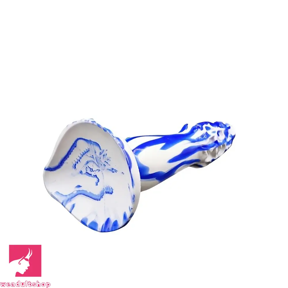 8.2in Realistic Fantasy Dildo For Hands-free Sex Flexible Shaft Testicles