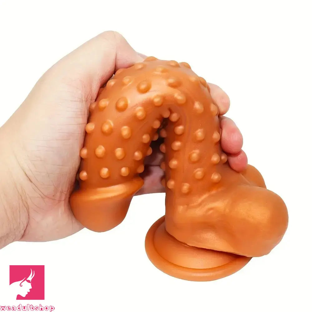 8.27in Silicone Spiked Intimate Vaginal Massager Dildo For Men Couples