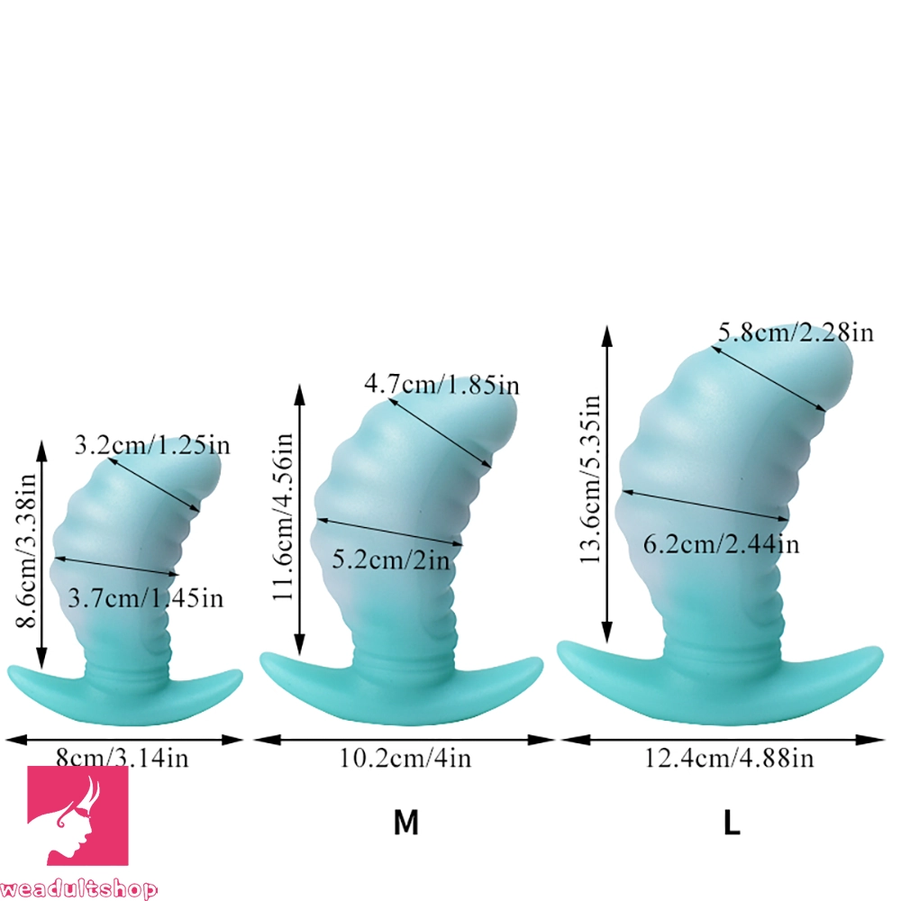 3.38in 4.56in 5.53in Small Butt Plug Dildo For Men Women Fucking Clit