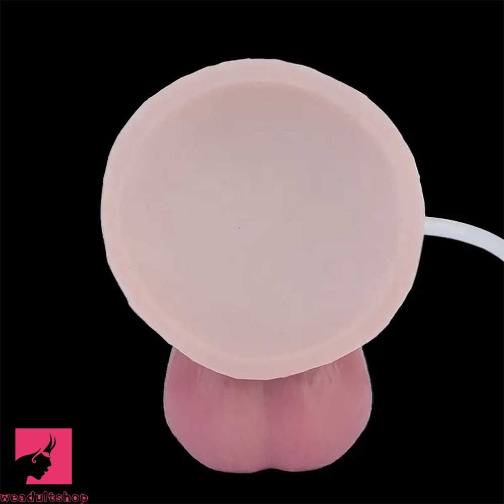 7.36in Spray Water Penis Foreskin Uncut Dildo For Prostate Stimulation