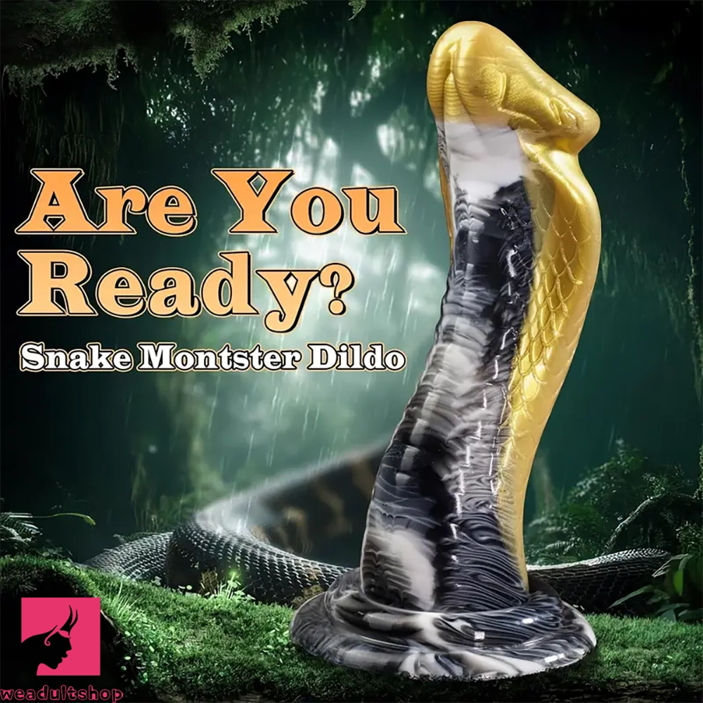 8.66in Kobra Monster Cock Adult Toy Snake Thick Anal Dildo For Vagina