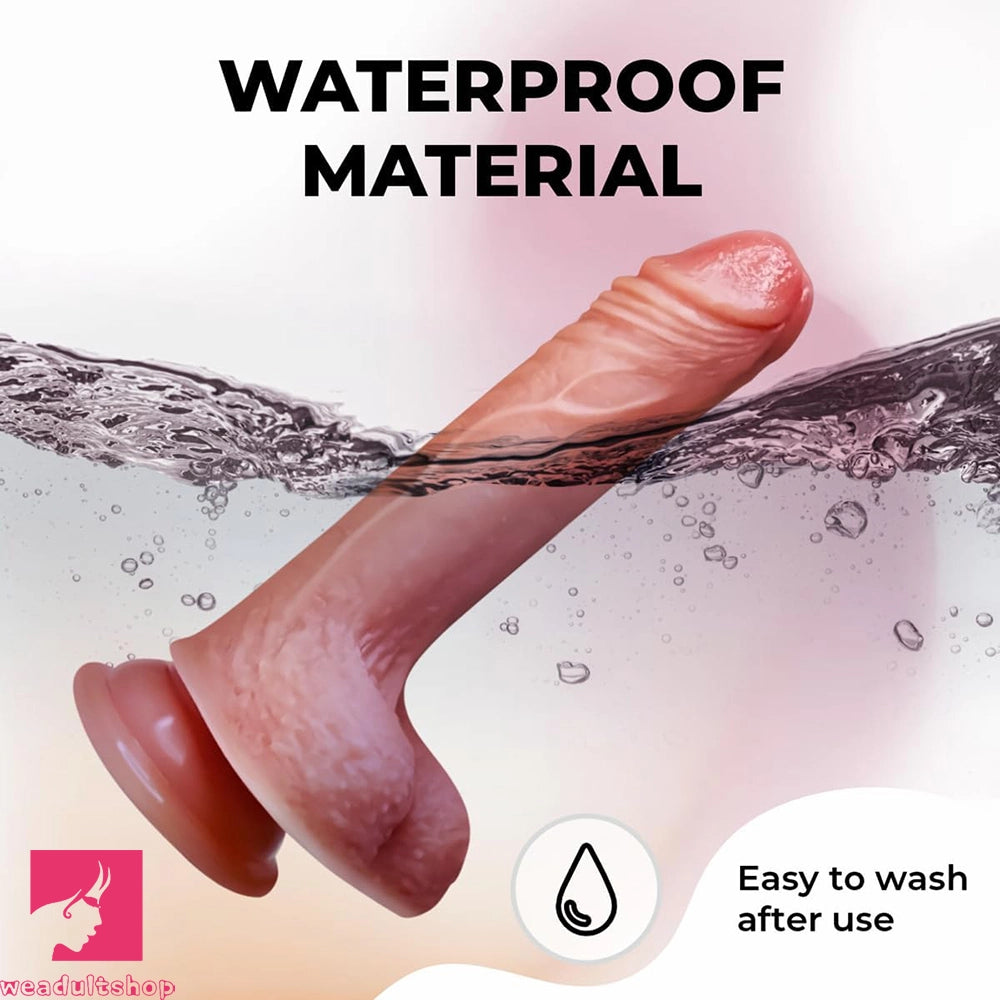 7.08in Realistic Penis Dildo Strong Suction Cup Penis Anal Dildo Adult Toy