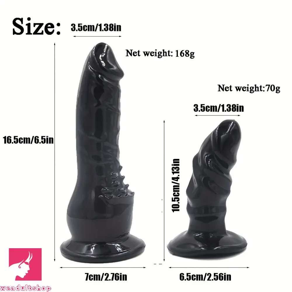 4.13in 6.5in Double Strapon Dildos For Sex PVC Polyester with Harness Belt