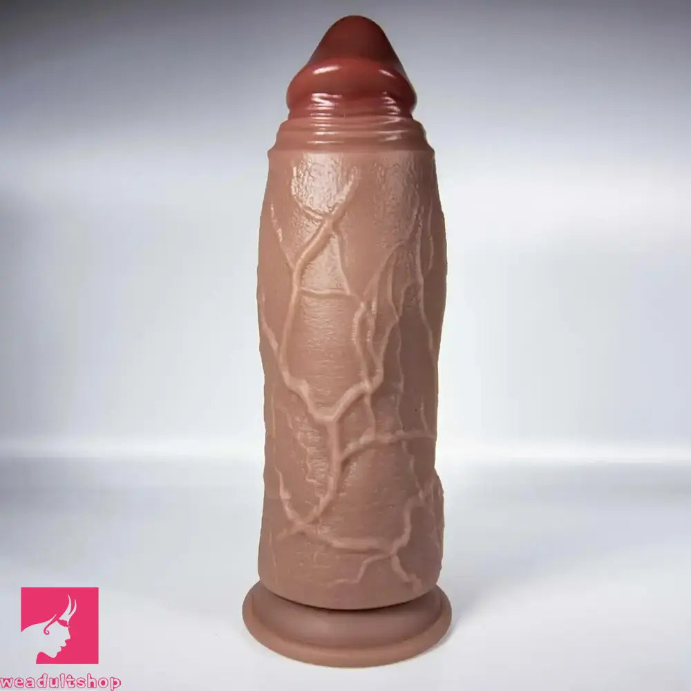 9.5in 11in Realistic Feels Like Light Beige Thick Dildo Soft Silicone Dildo