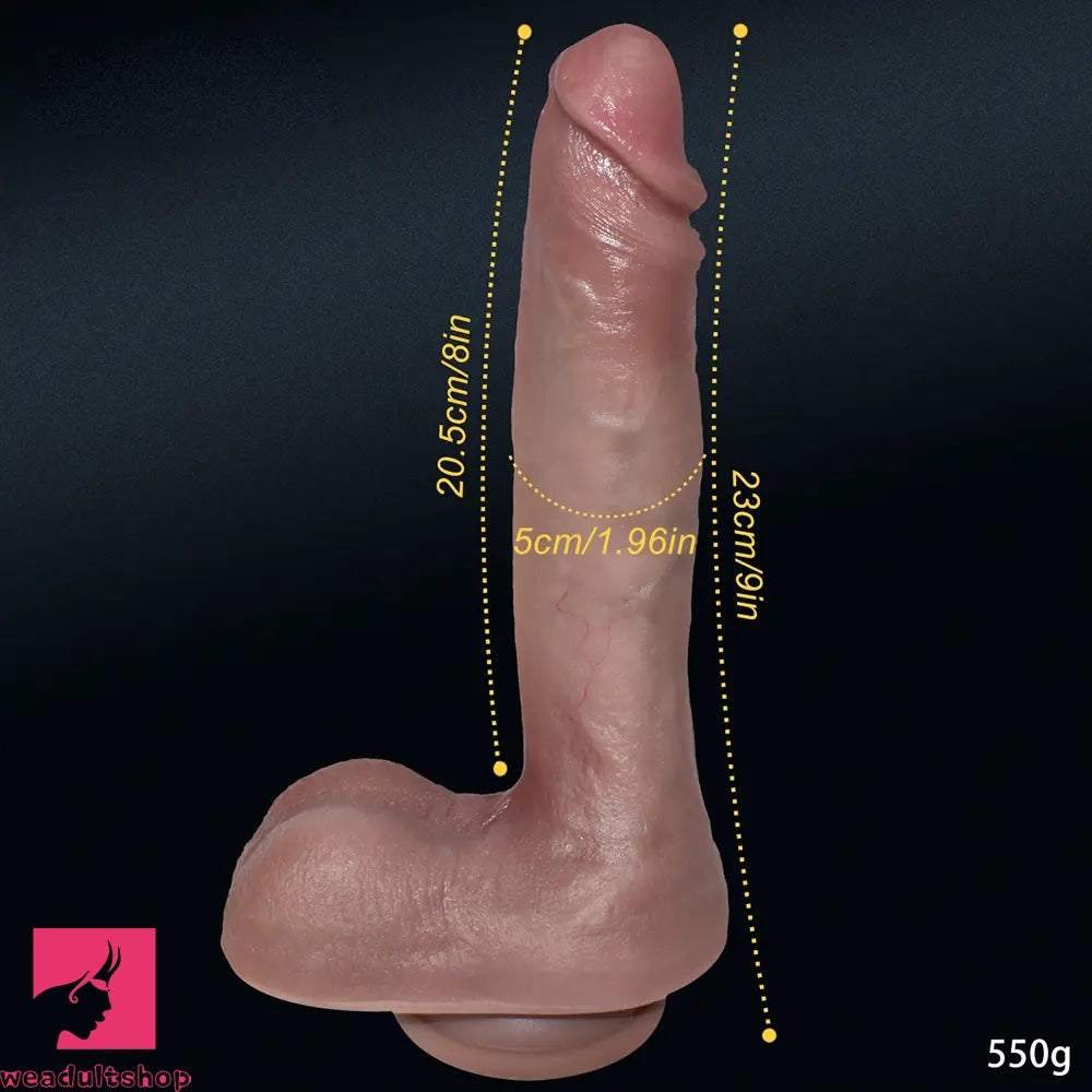 9in Clitoral Silicone Big Soft Super Realistic Dildo For Women Adults Sex
