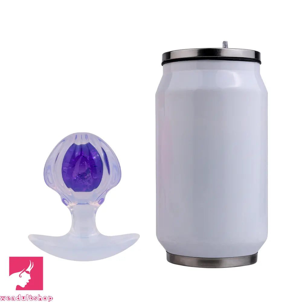 3.27in 3.86in Silicone Butt Plug Dildo Vaginal Massager & Anal Stimulator