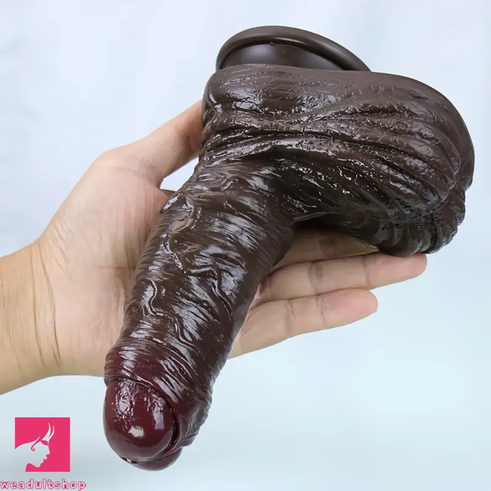 7.2in Realistic Silicone Dildo Soft Textured Vein Detail For Women Vagina