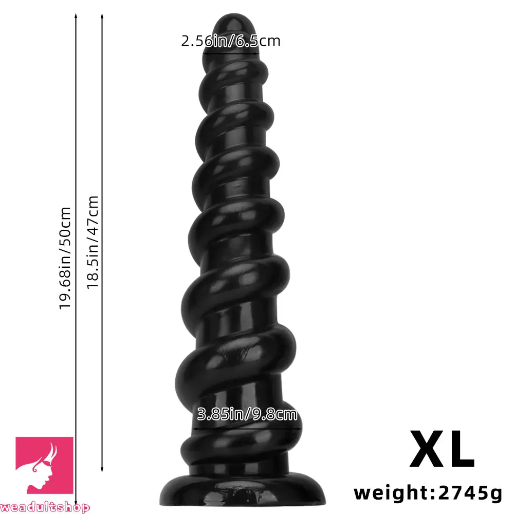 11.02in 13in 15.55in 17.32in 19.68in Super Long Huge Thread Butt Cock Dildo