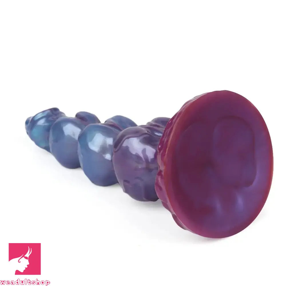8.38in 10.15in 11.81in Beaded Monster Doggy Egg Fantasy Knot Clitoris Dildo