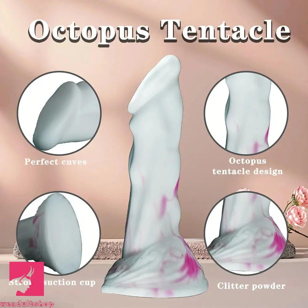 8.5in Dolphin Oversize Thickened Soft Double Density Silicone Dildo