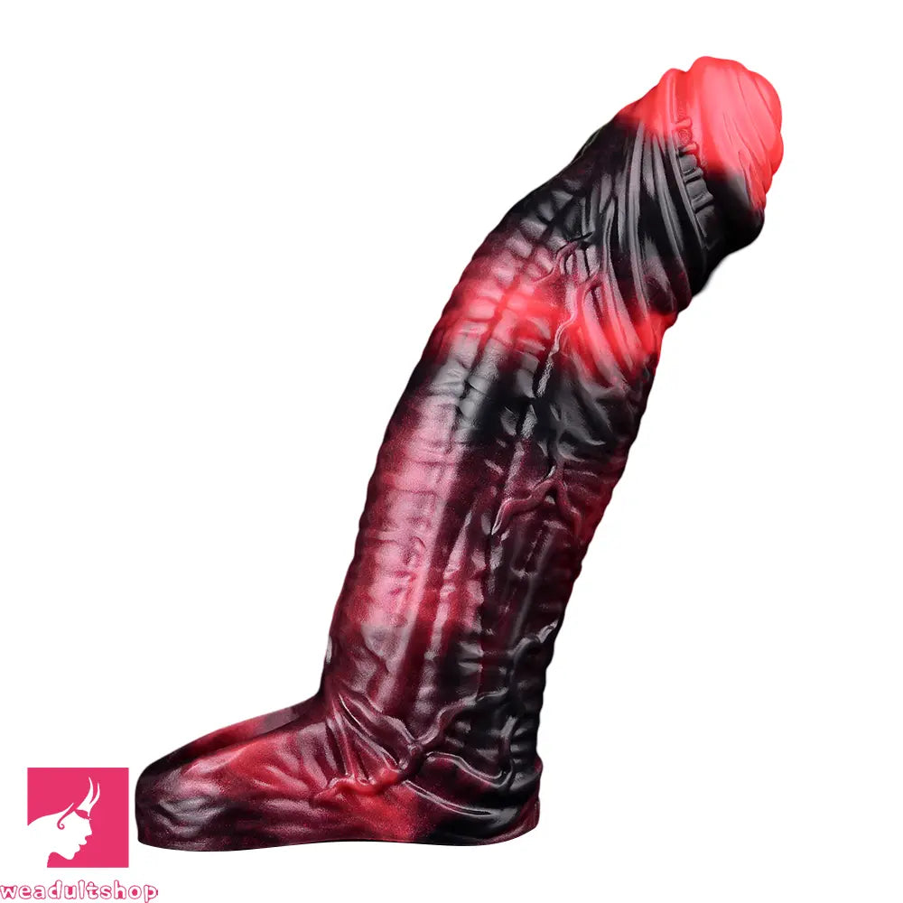 5.98in 7.09in Silicone Cock Sleeve Soft Vibrating Uncut Hollow Dildo For Clit