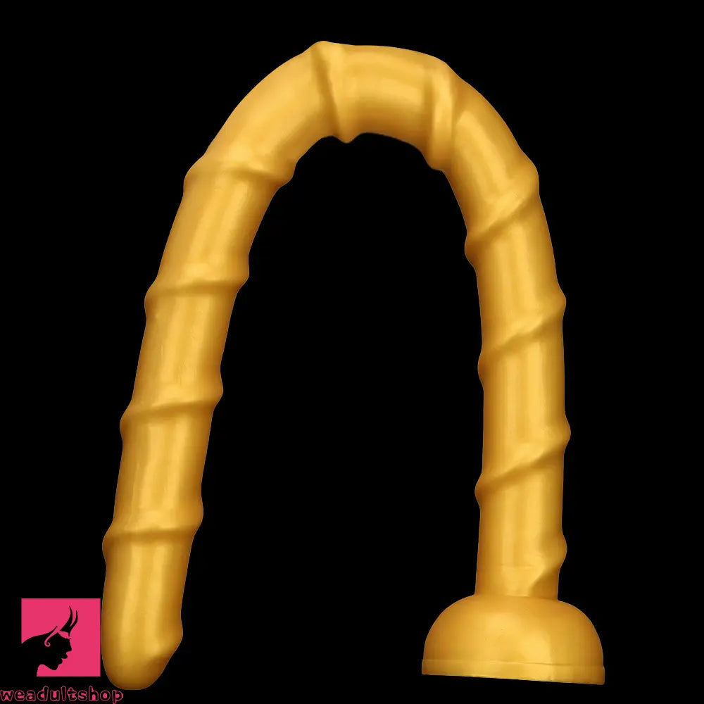 33.46in Golden Silicone Super Long Huge Dildo Couples Pleasure Solo