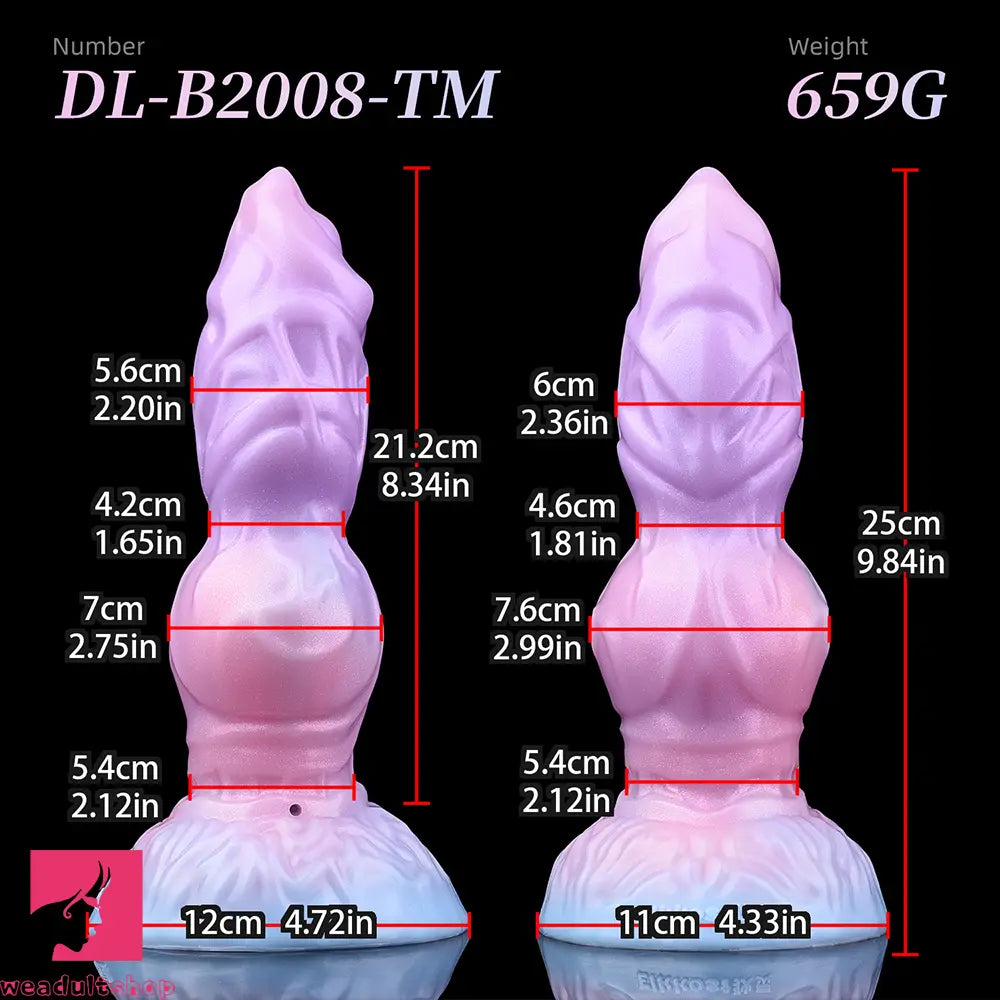 9.84in Squeeze Inflatable Alien Cock Animal Dog Dildo For Intimacy Game