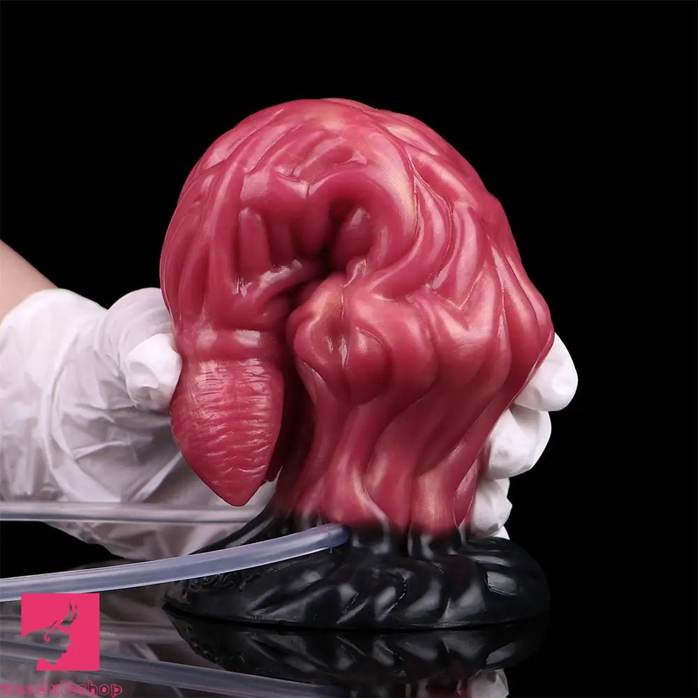 8.03in Ejaculating Inflatable Big Silicone Soft Fantasy Odd Creature Dildo