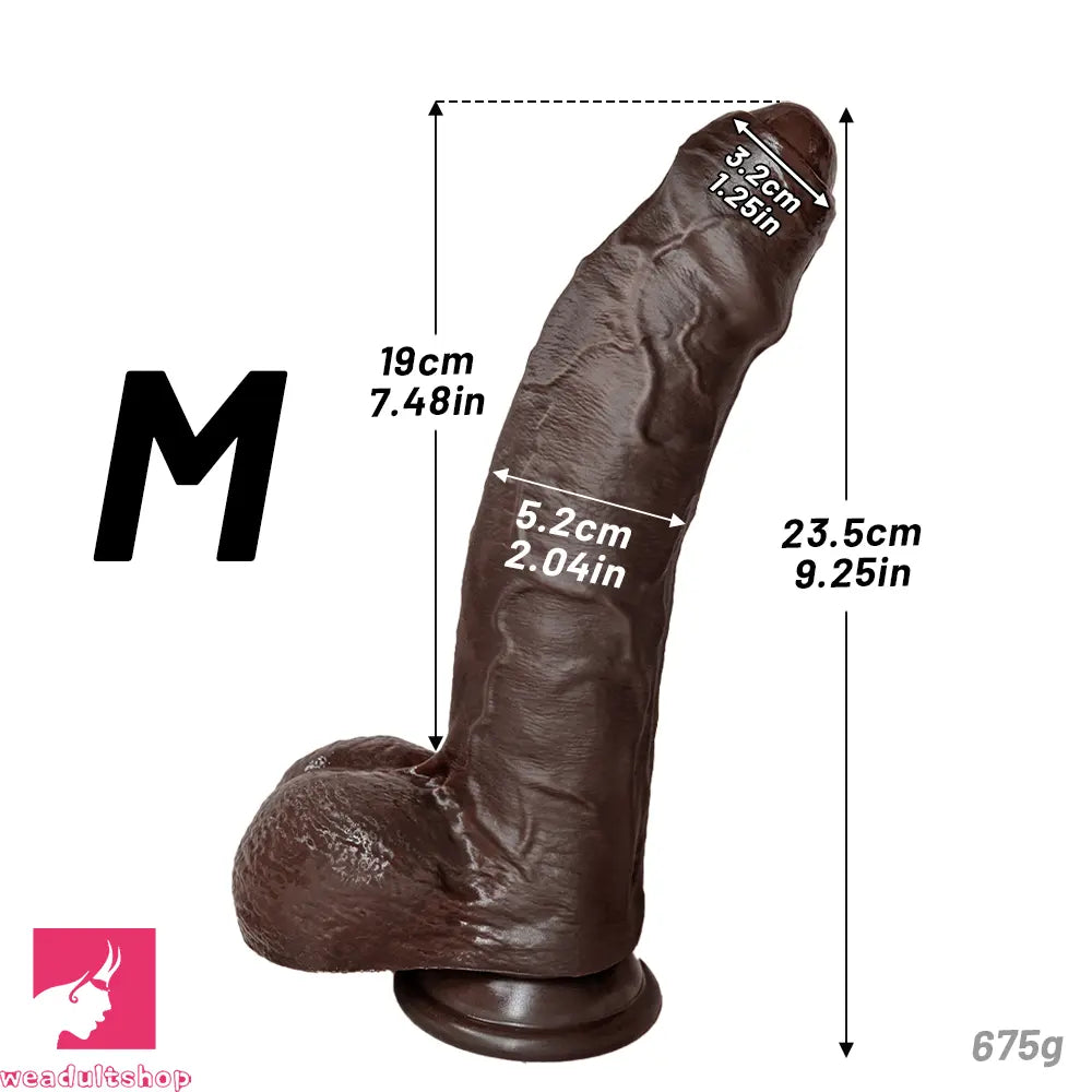 7.87in 9.25in 10.62in Uncut Foreskin Strap on Dildo Masturbation Cock Toy