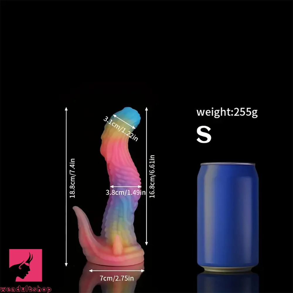 7.4in 8.5in Alien Dinosaur Tentacle Animal Silicone Anal Plug Cock Dildo