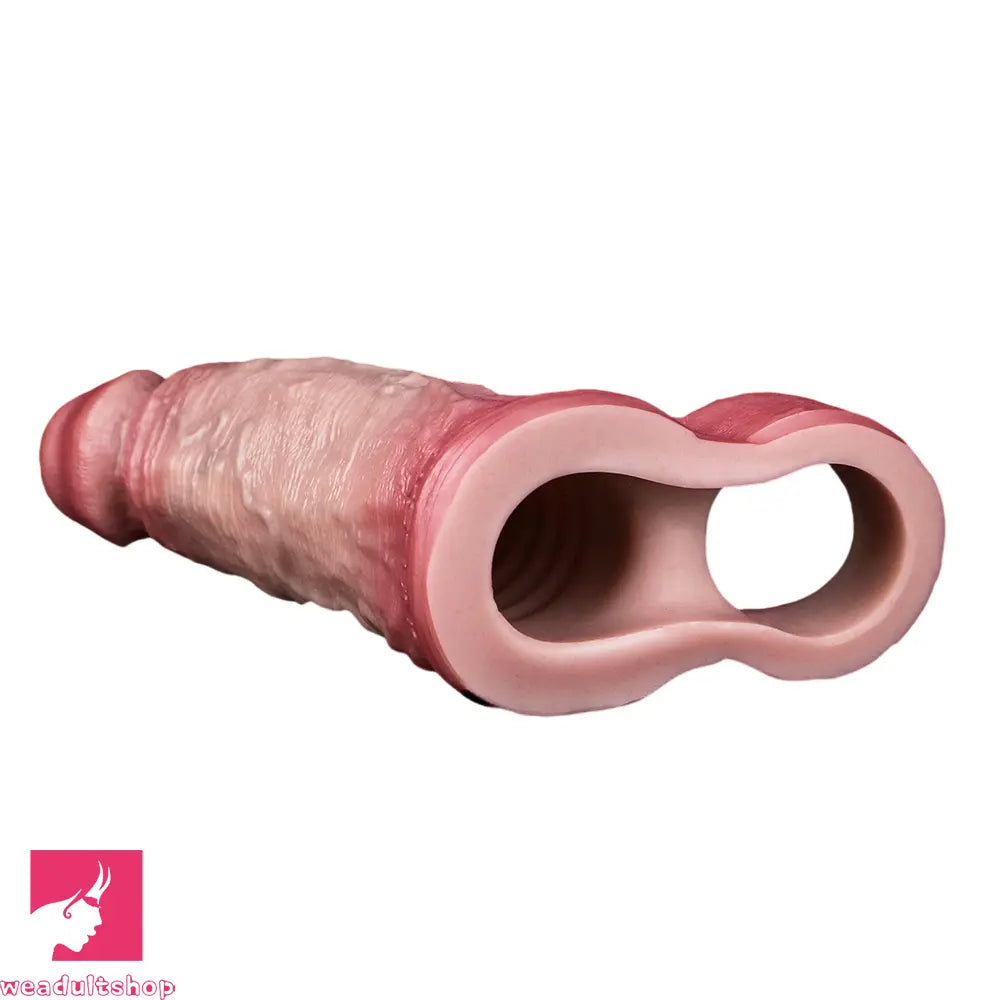 4.96in 6.42in Realistic Penis Cock Dildo Sleeve Extender For Women Clit