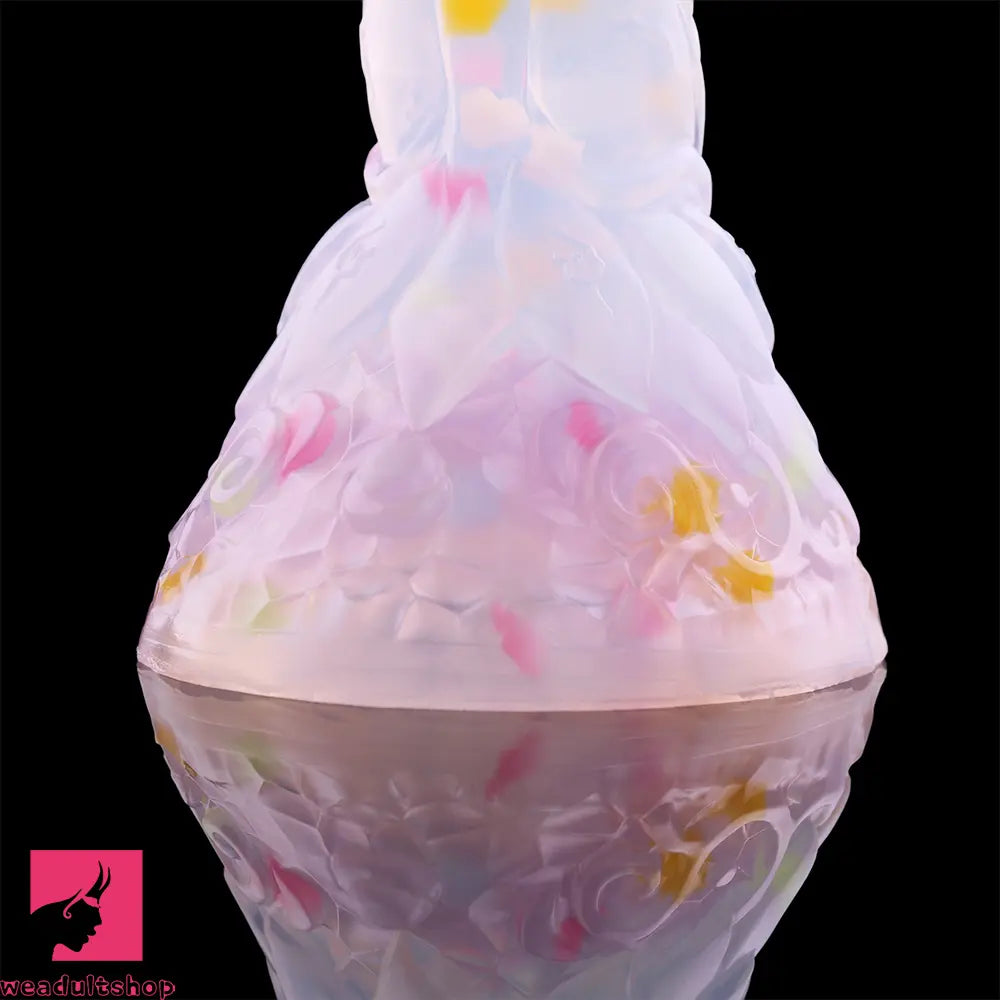 4.68in 5.9in 7.16in 8.26in Fantasy Spiked Silicone Soft Dildo With Key Chain