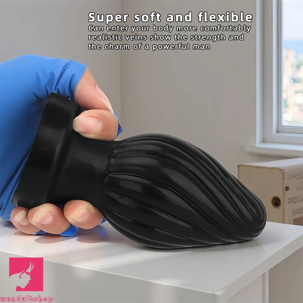 2.95in 3.93in 5.7in Silicone Spiral Small Anal Plug Dildo For Lesbian Love