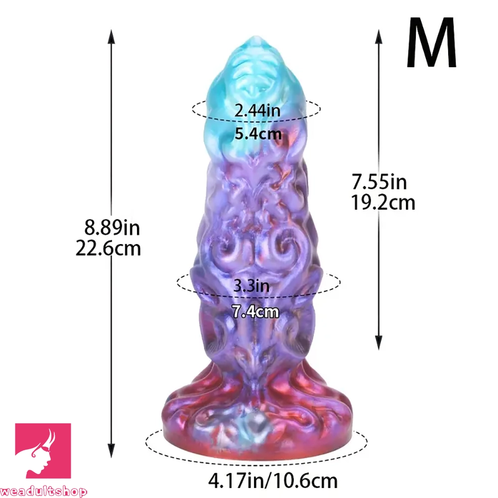 7.71in 8.89in 10.03in Silicone Adult Monster Big Dildo For Prostate Massage