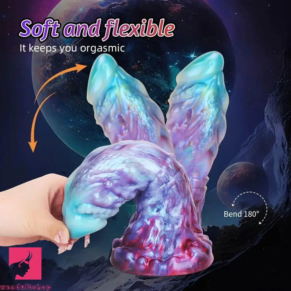 8.07in 9.17in 10.7in Silicone Fantasy Creature Capricorn Odd Monster Dildo