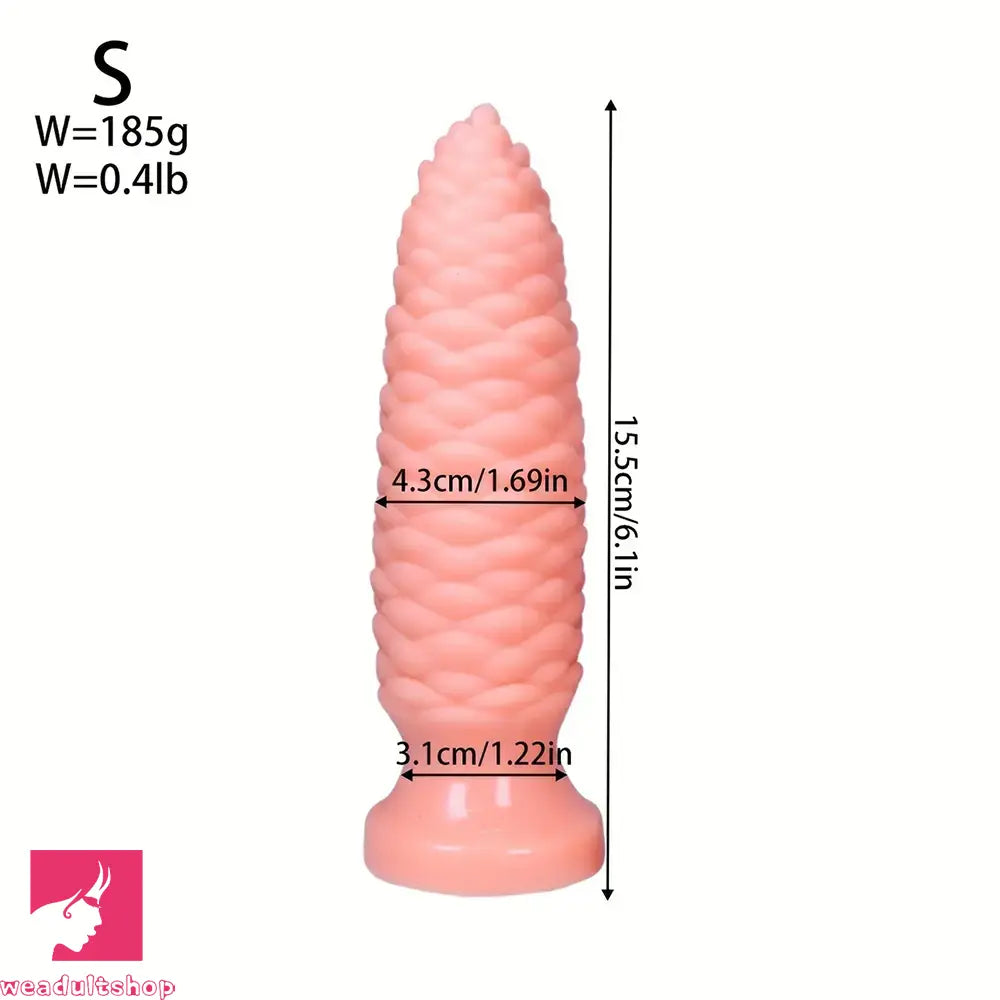 6.1in 7.67in 9.05in 10.43in 11.8in Big Anal Plug Scaly Thick Dildo Sex Toy