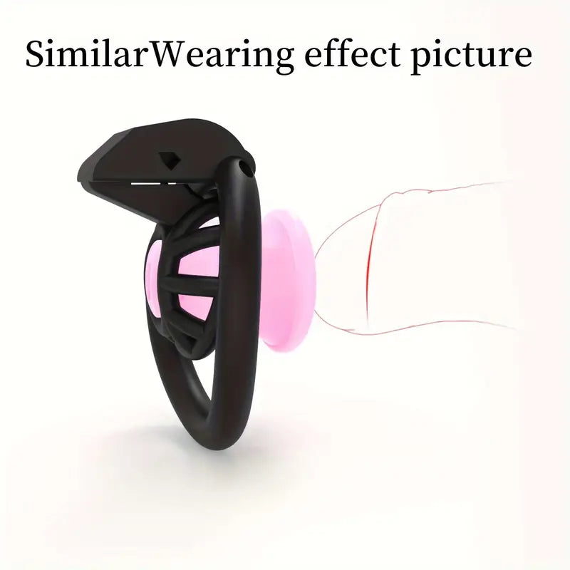 Plastic Chastity Cage For Men Positive Negative Poles S/L/Urine Columns