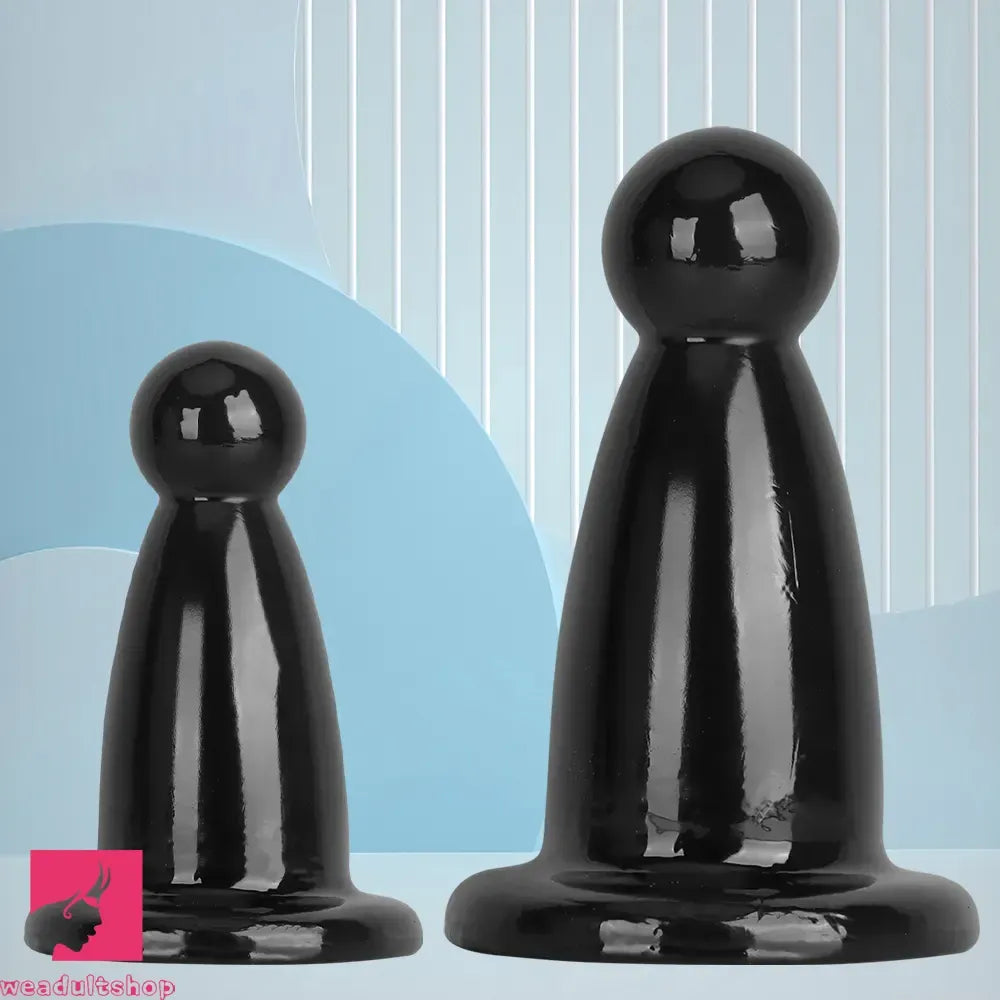 5.7in 7.87in Black PVC Thick Butt Plug Dildo For Women Sexual Adult Cock